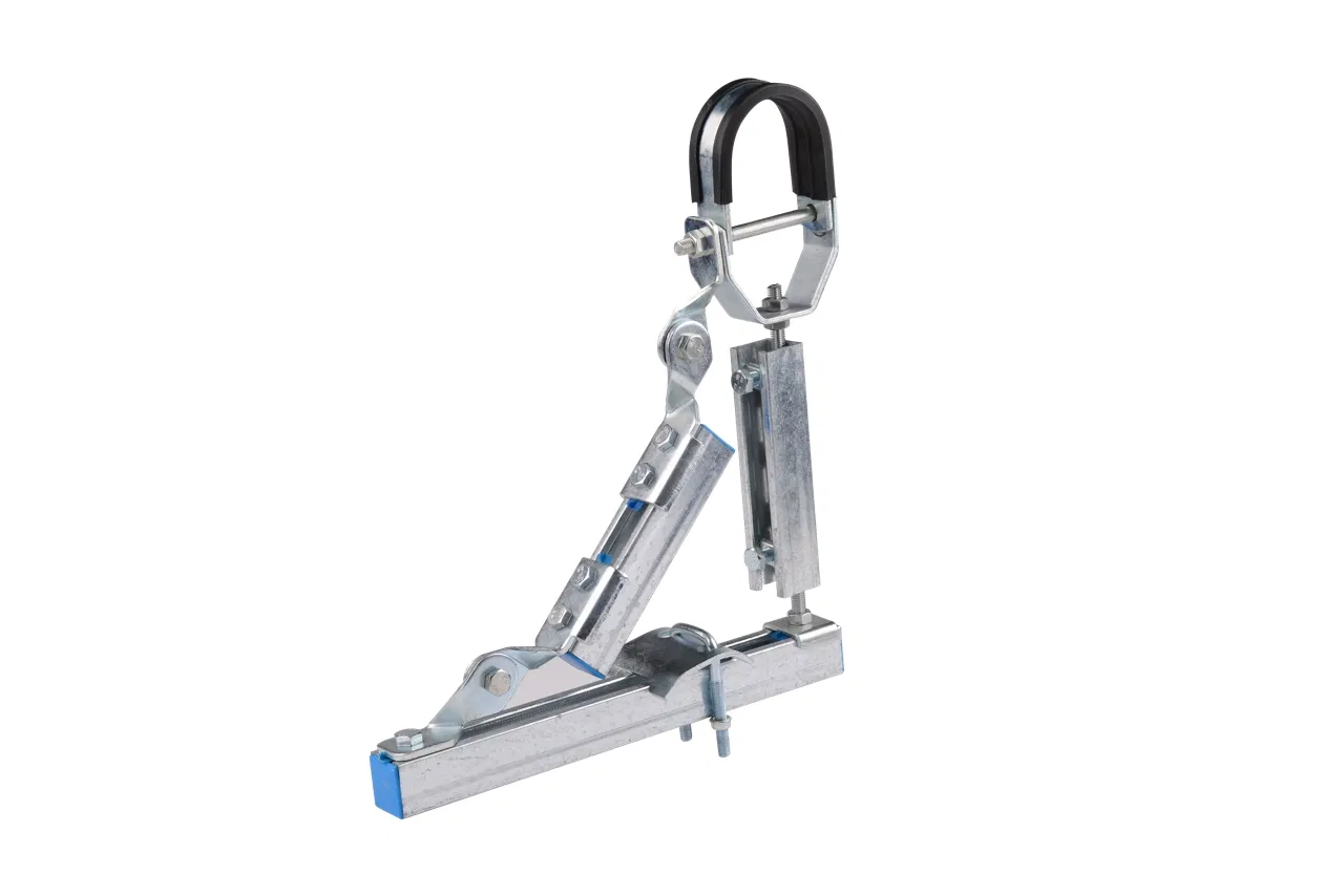Galvanized Steel Seismic Resistant Bracket Powder Coating Customised Anti-Seismic Support System