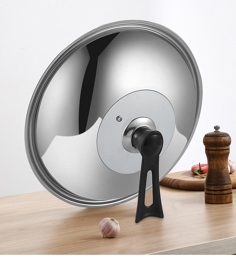 High-Temperature Resistant Steel Pot Lid Tempered Glass Universal Cooking Pot