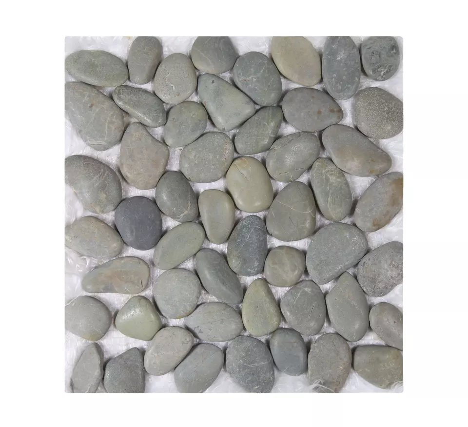 Garden Landscape Decorative Pebble Mosaic Onxy Stone Pebble Polished Mosaic