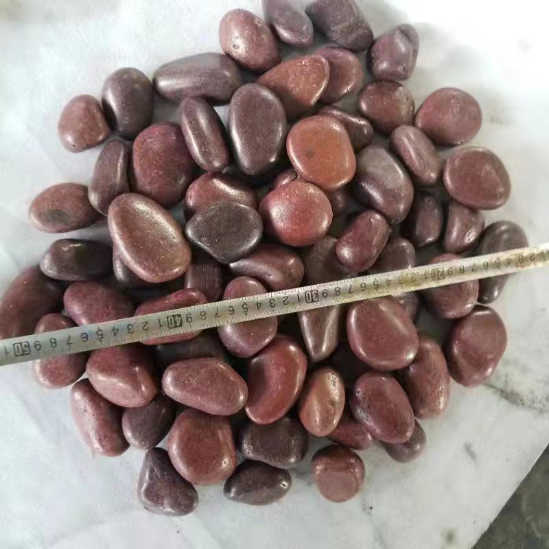 Nature Stone Red White Black Polished Pebble Stones for Garden and Landscaping