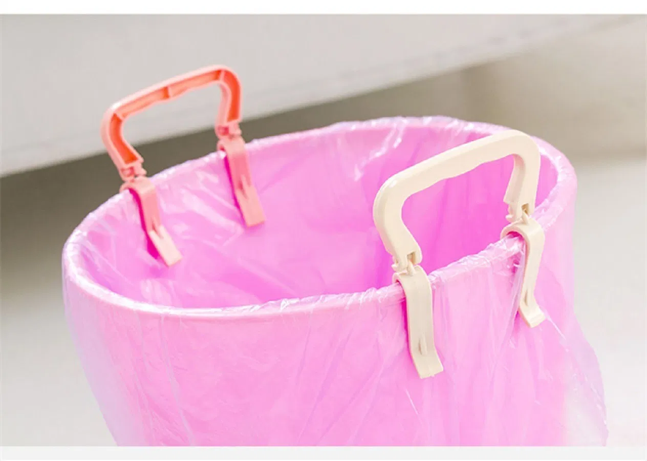 Useful Non-Slip Waste Bin Clip Garbage Bag Clipper, Rubbish Trash Can Clamp, Dustbin Plastic Clip, Trash Can Holder, Waste Bin Holder, Household Tools Bl13762