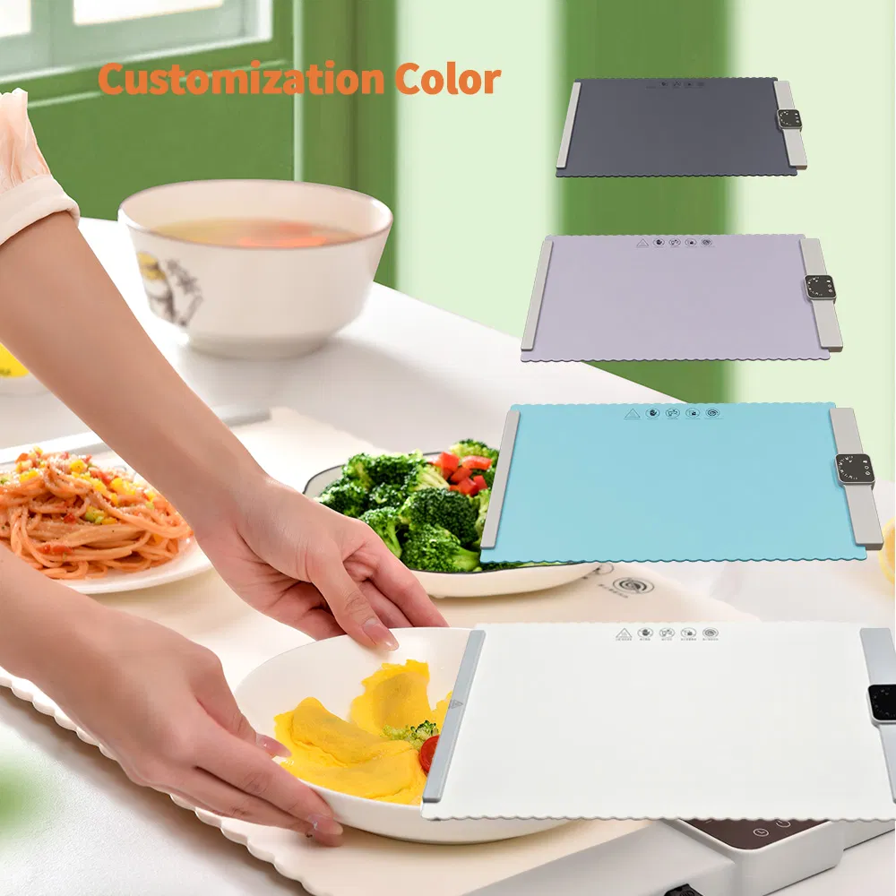 Keep Meal Warm Catering Board Foldable Silicone Food Warmer Tray