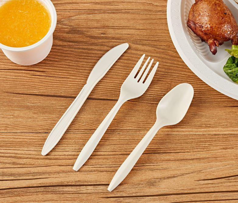 High Quality Degradable Disposable Cornstarch Knife Plant-Based Tableware
