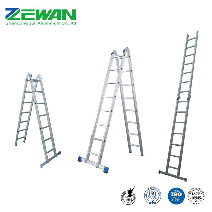 Aluminum Step Metal Ladders Multi-Purpose Folding Aluminium Ladder for Household