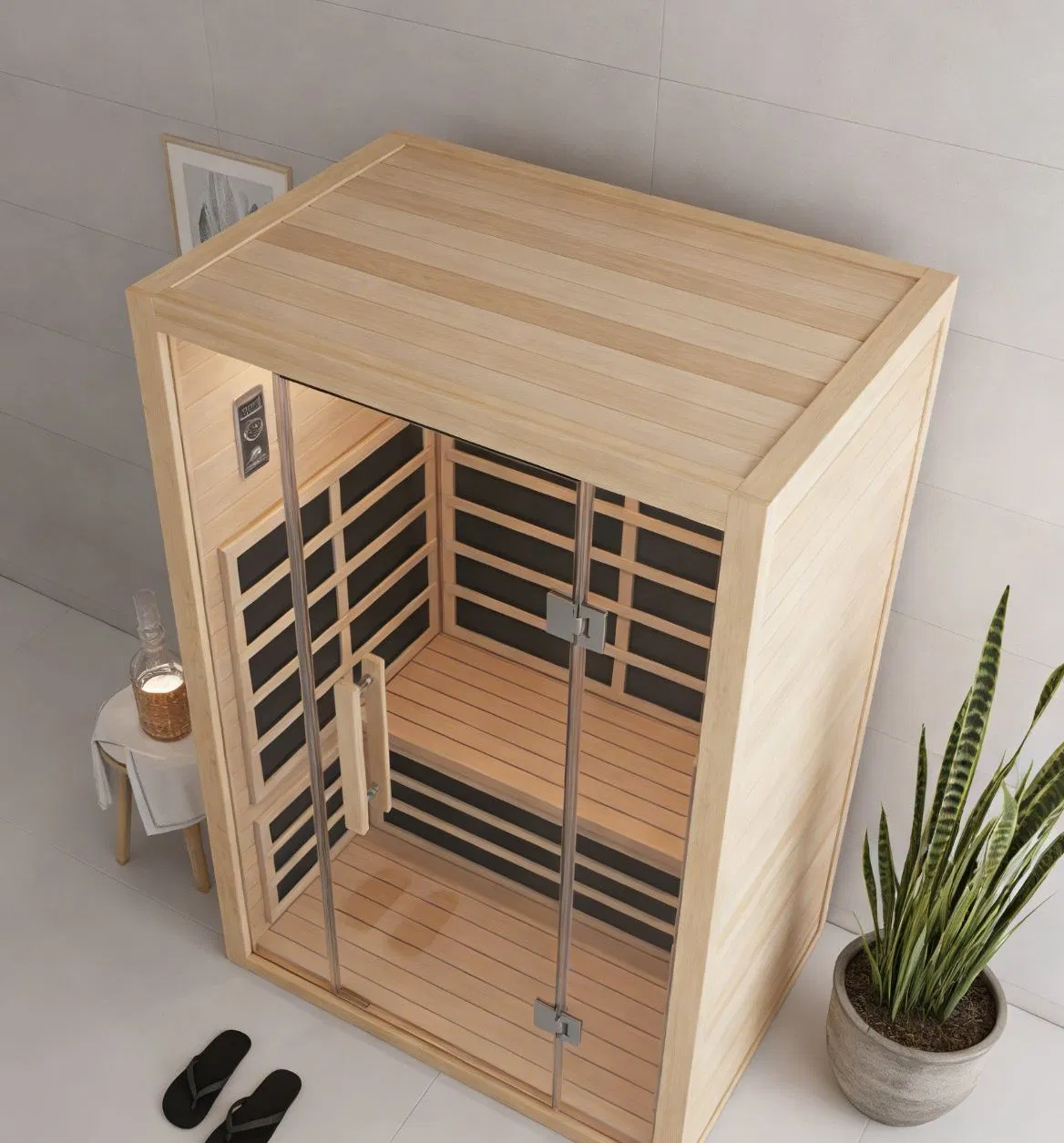 Сухая сауна из ели на 4 человека