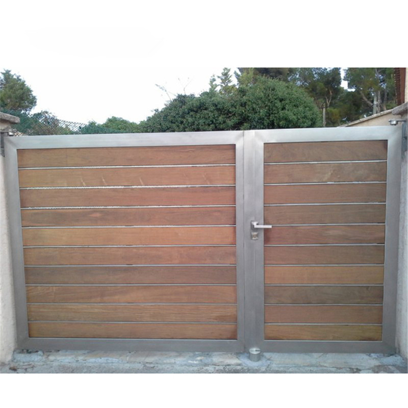 Wood Grain Aluminum Gate Sliding Gate Louver Gate Automatic Gate