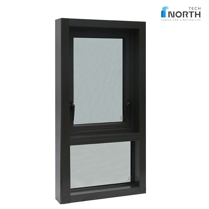 Quality Single Hung Double Hung Vertical Sliding Thermal Break Aluminum and Aluminum-Clad Wood Windows Low Price Manufacturer