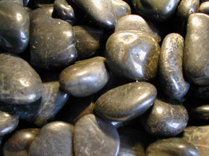 High/Normal/Washed/Tumbled Glossy Black Pebble River Rock for Garden Shower Floor