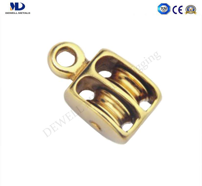 Bronze Casting Pulley Double Sheave Rigid Eye