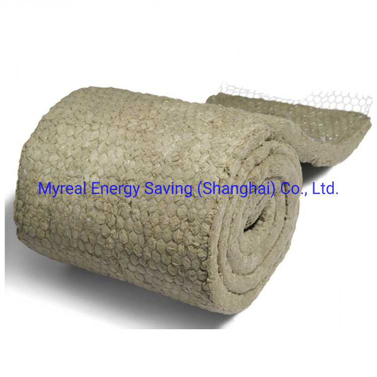 Mineral Wool Blanket Isolation Material Fireproof Rock Wool Blanket Wire Mesh