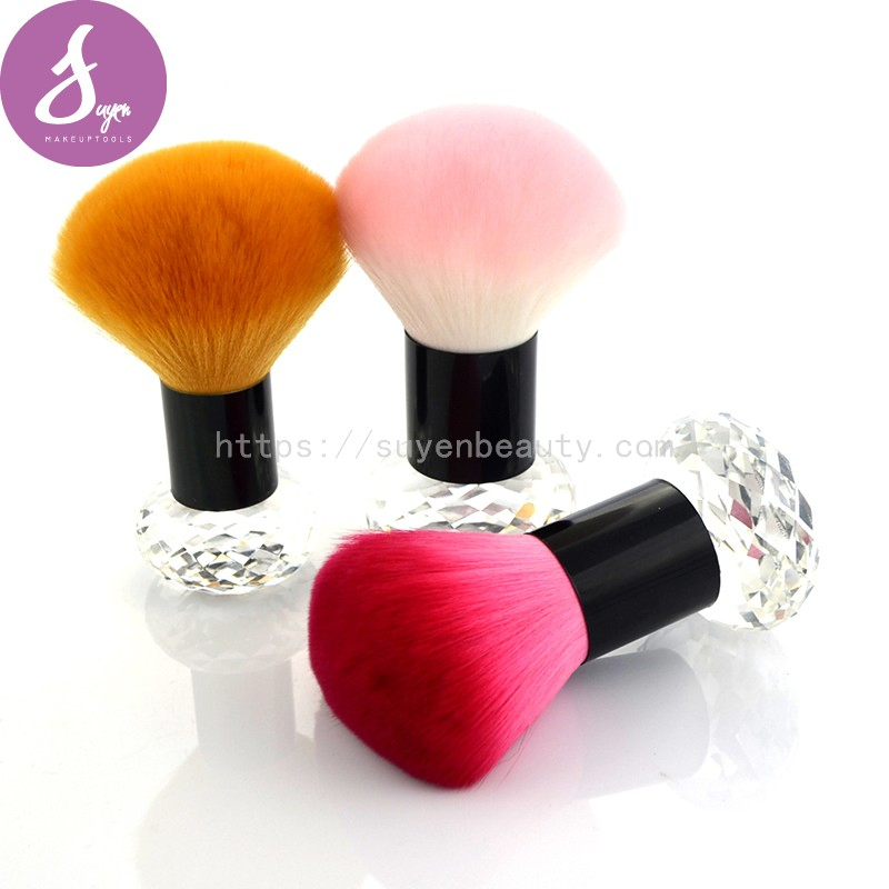 Colorful Synethic Hair Beauty Tool Large Powder Makeup Kabuki Brush