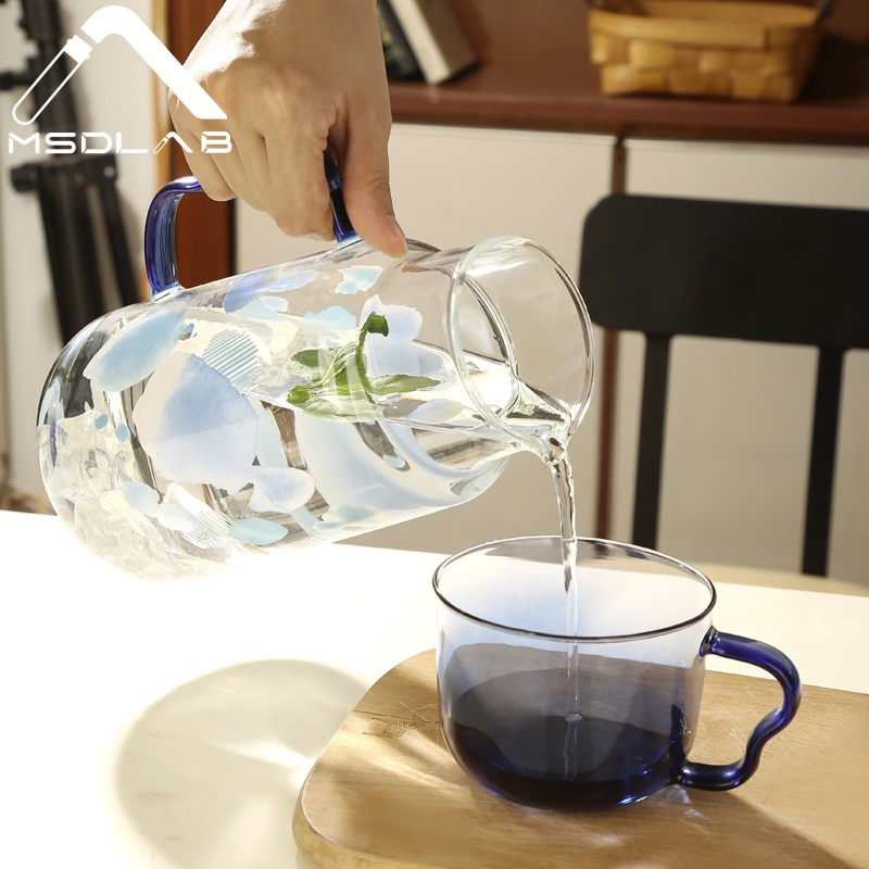Multi-Use Borosilicate Water Pitcher for Stylish Home and Office Use