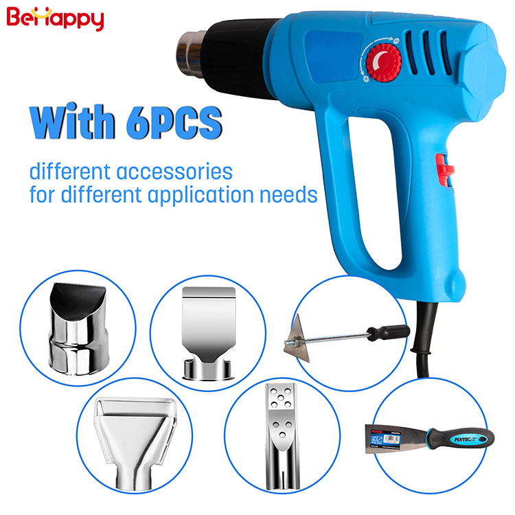 Behappy Variable Temperature Digital Display Dual Heat Gun Customization