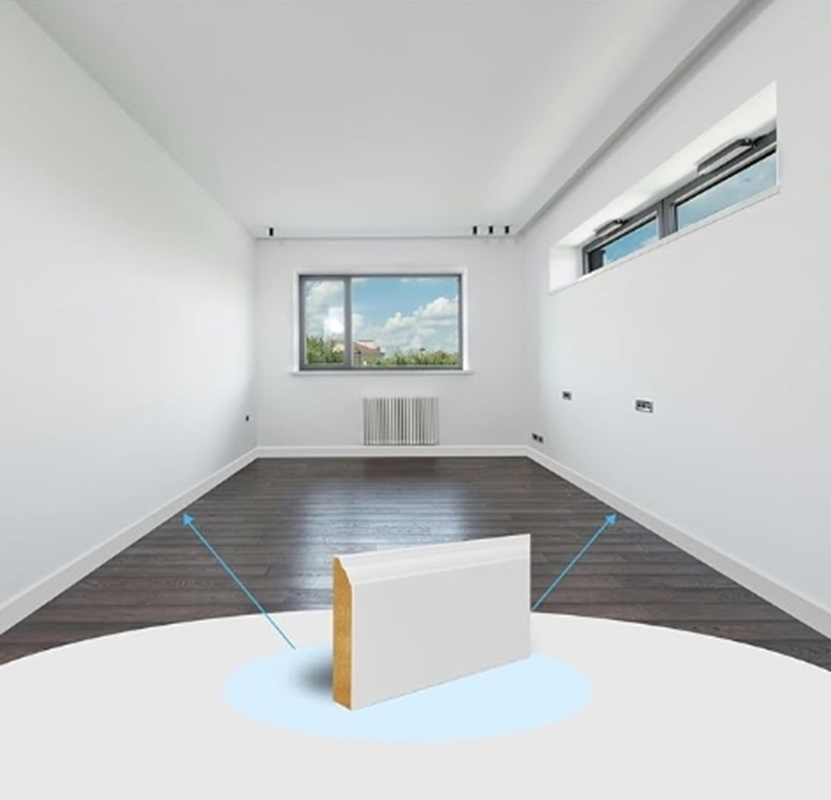 Factory-MDF Skirting Baseboard with Excellent Quality Wall Decor Building Material Accessories Interior Decoration Items Furniture Accessories