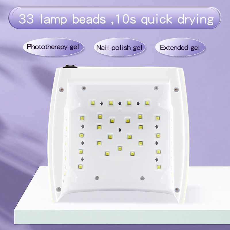 72W LED Nail Lamp Rechargeable Cordless Extension Nails Gel Polish LED Light for Salon Manicure Home Use