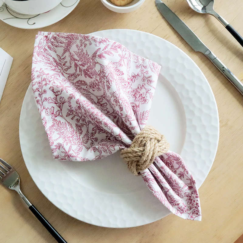 Satin Tablecloth Fold Dinner Napkin Napkin Set Wedding Napkins