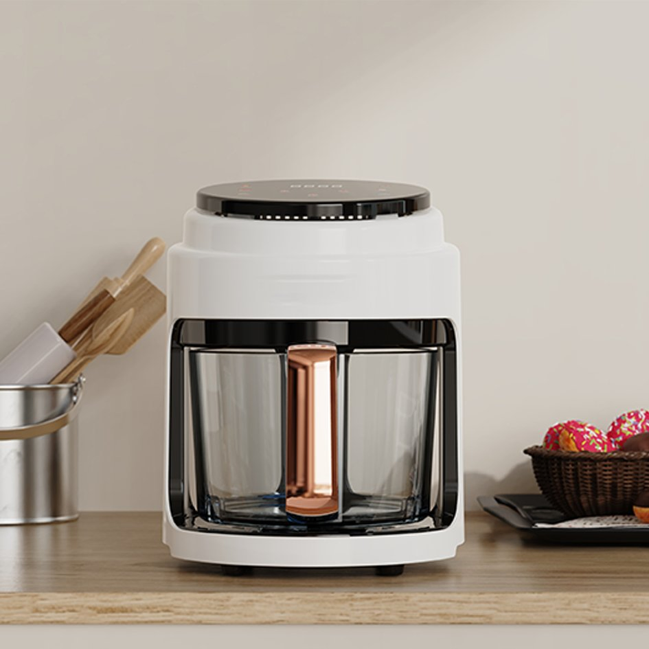 Large 3L Glass Electric Air Fryer Household Gadget Air Fryer