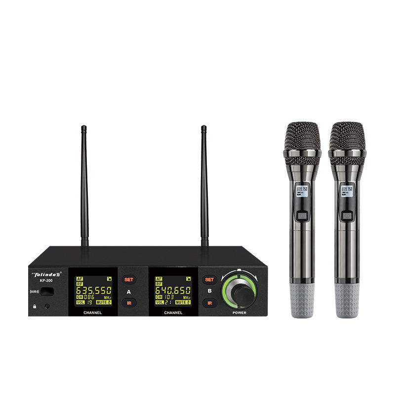 Dual-Channel UHF KTV Wireless Microphone for Karaoke
