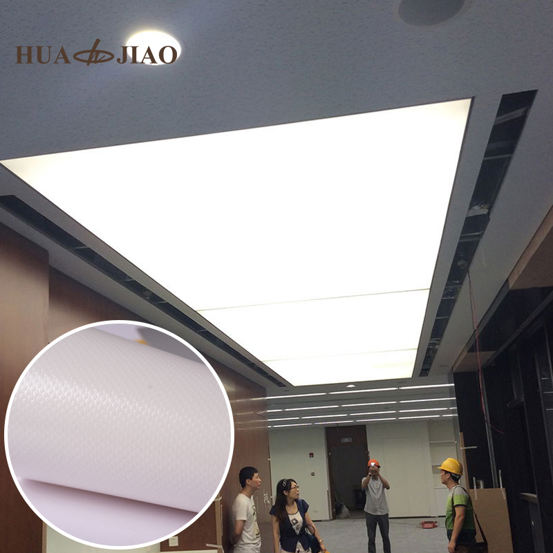 Flame Retardant PVC Stretched Film for Hotel Lobby Ceiling Decoration