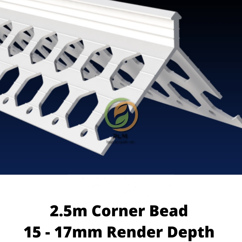 Drywall Corner Bead C15 PVC Corner Bead 2.5m - White X 5