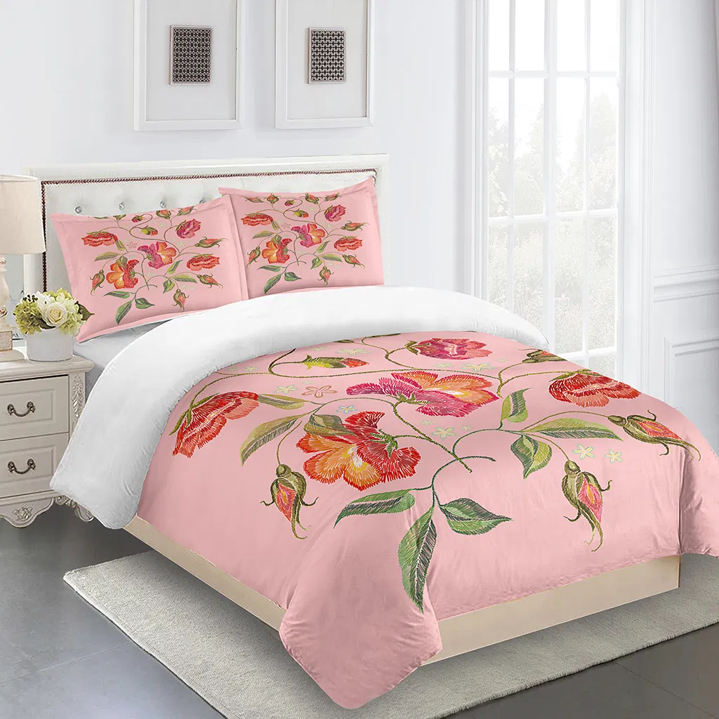 Luxury Printed 3 Pieces Bedding Duvet Cover Set, Duvet Cover with Two Pillowcases