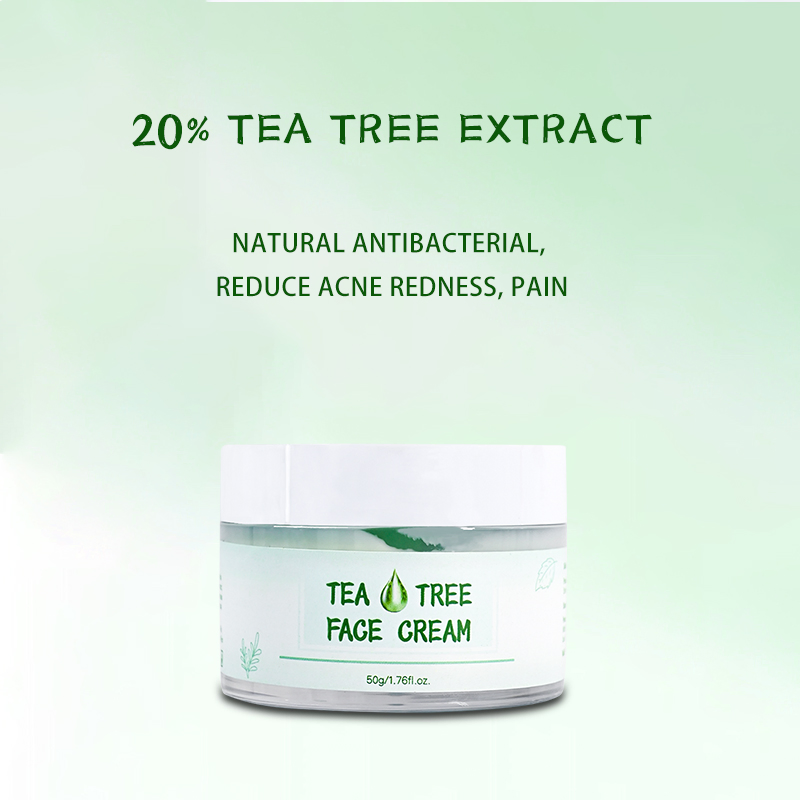 Beauty Cosmetics Skin Care Balanced Oil-Prone Skin Moisturizer Tea Tree Face Cream
