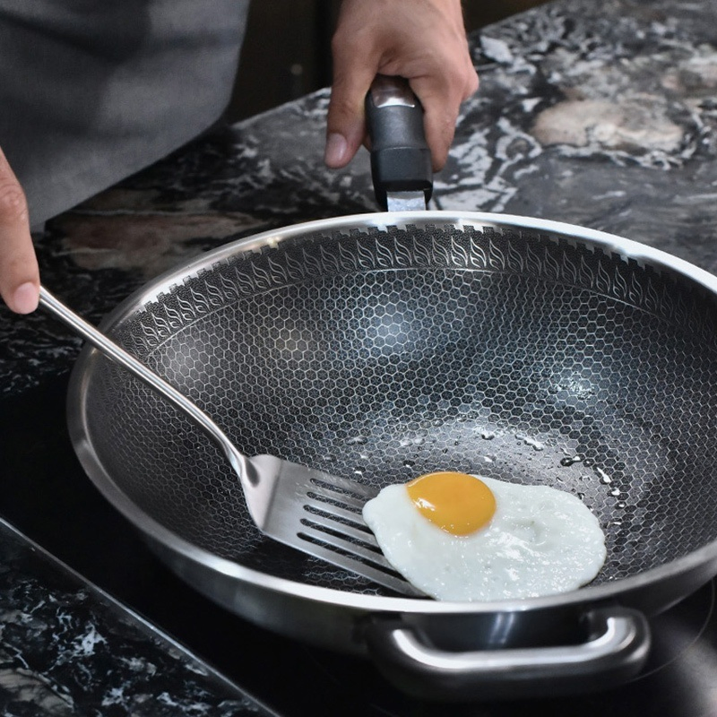 Сковорода вок с антипригарным покрытием Honeycomb, 32 см