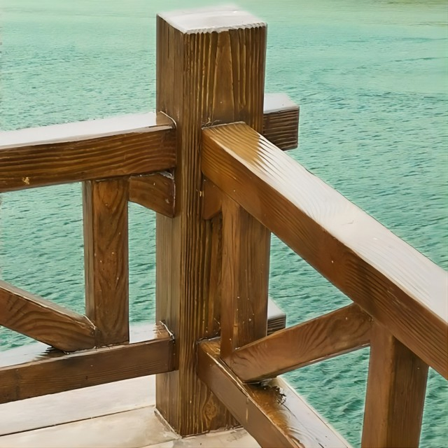 Outdoor Concrete Wood Floor