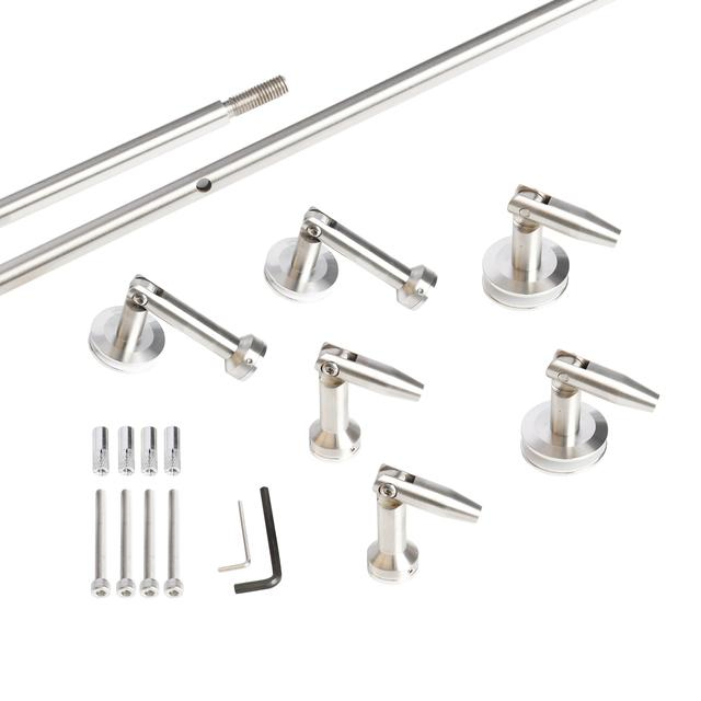 Stainless Steel Glass Door Solid Canopy Fittings for Glass Roof System