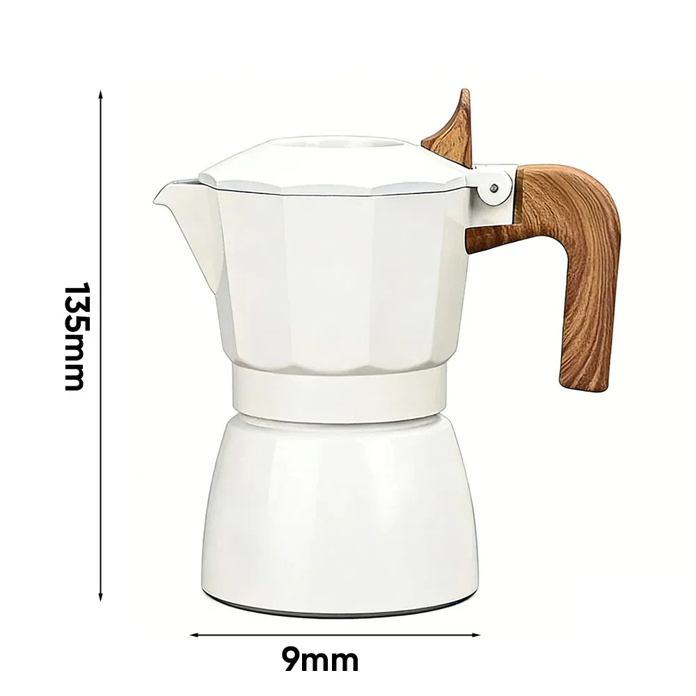Compact Aluminium Moka Pot Coffee Maker for Espresso Lovers