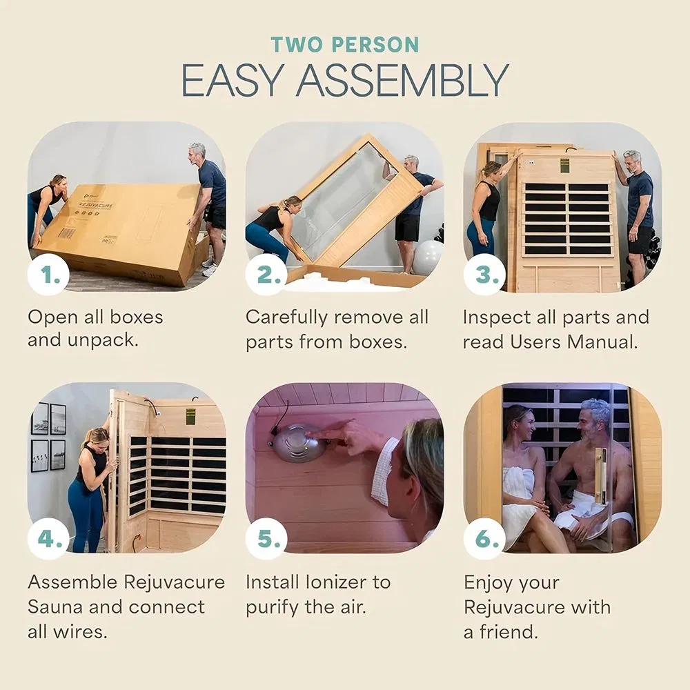 Инфракрасная сауна из массива дерева на 2-3 человек