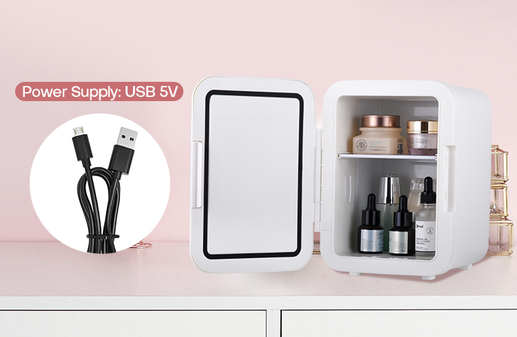 Wholesale Portable White 4L Cosmetics Small Refrigerator