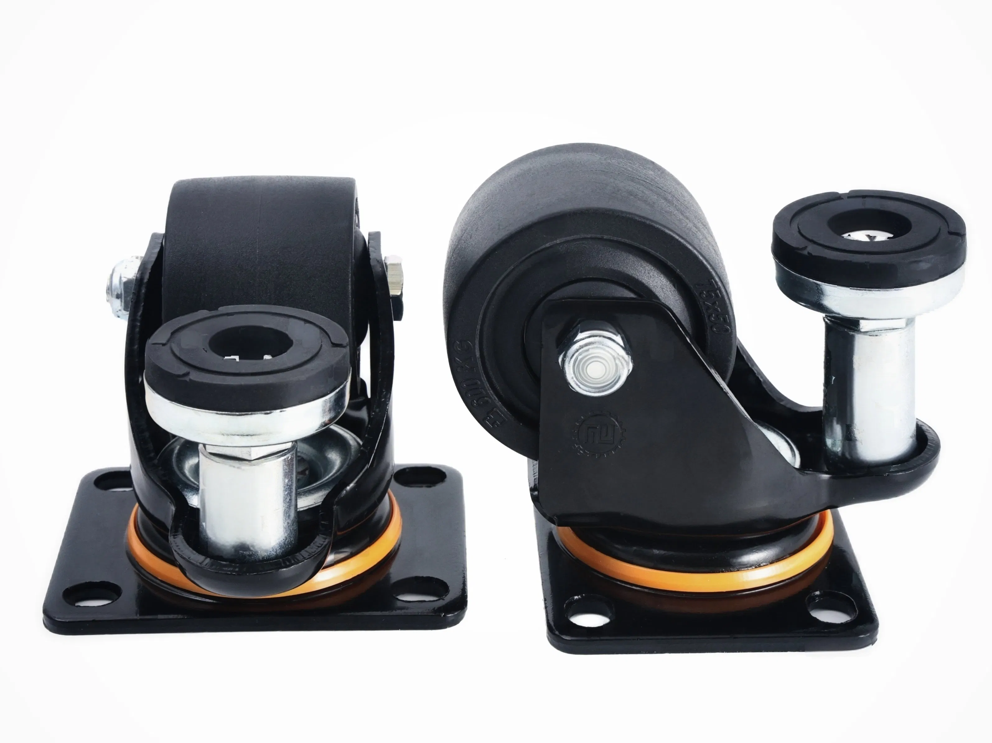 K-102-2 Nylon Caster with Brake for Industrial Equipment Machinery and Trolleys