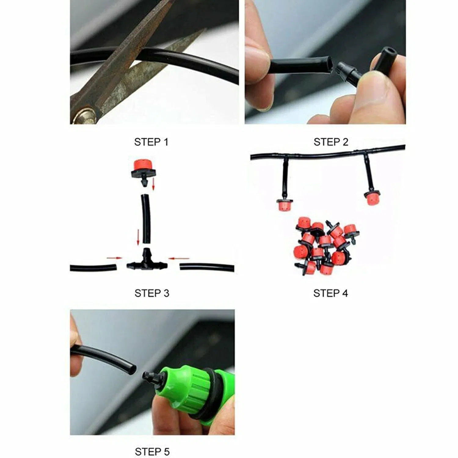 Garden Farm Greenhouse Drip Irrigation