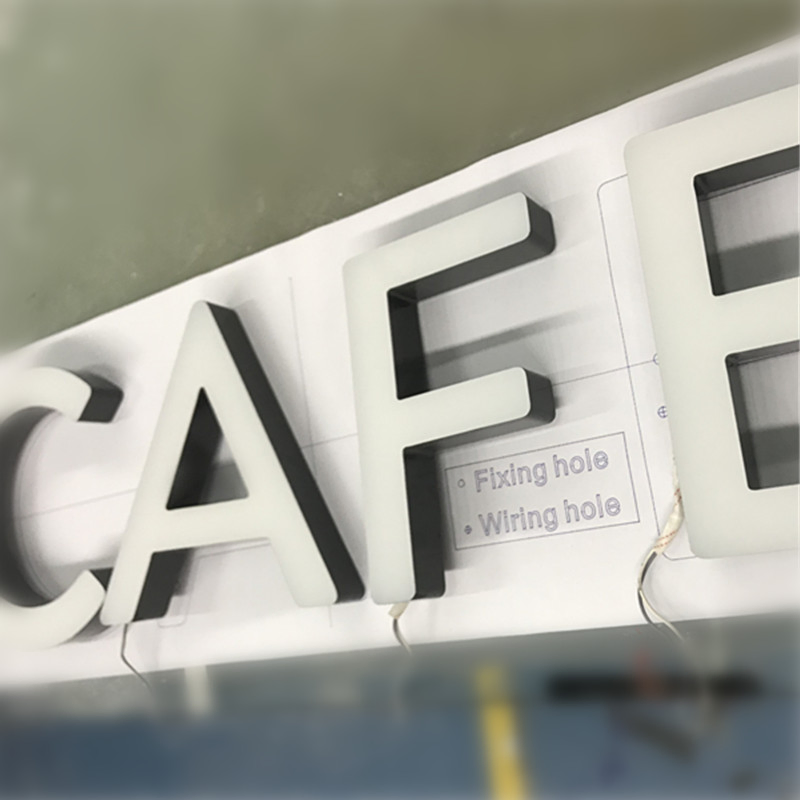 Customize Acrylic Front Lit Signage LED Letter Sign Company Logo for Business