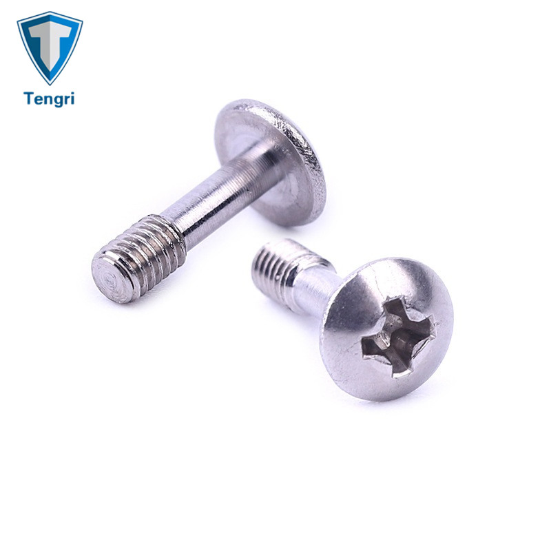 Hardware M3-M10 Stainless Steel Cross Mushroom Head Spring Captive Screw for Adjustment