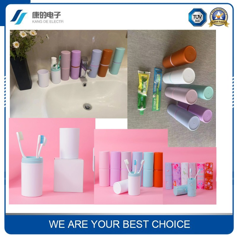 PP Material Double Layer Gargle Cup Adult Couple Travel Portable