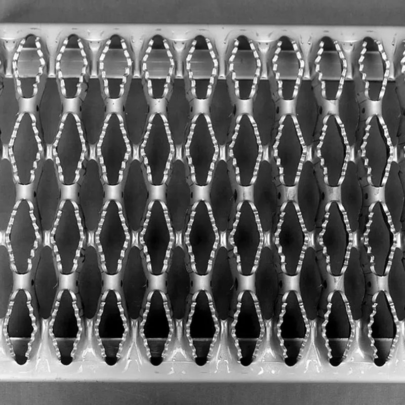 304 Steel Anti Skid Safety Crocodile Mouth Hole Grating for Factory Staircases