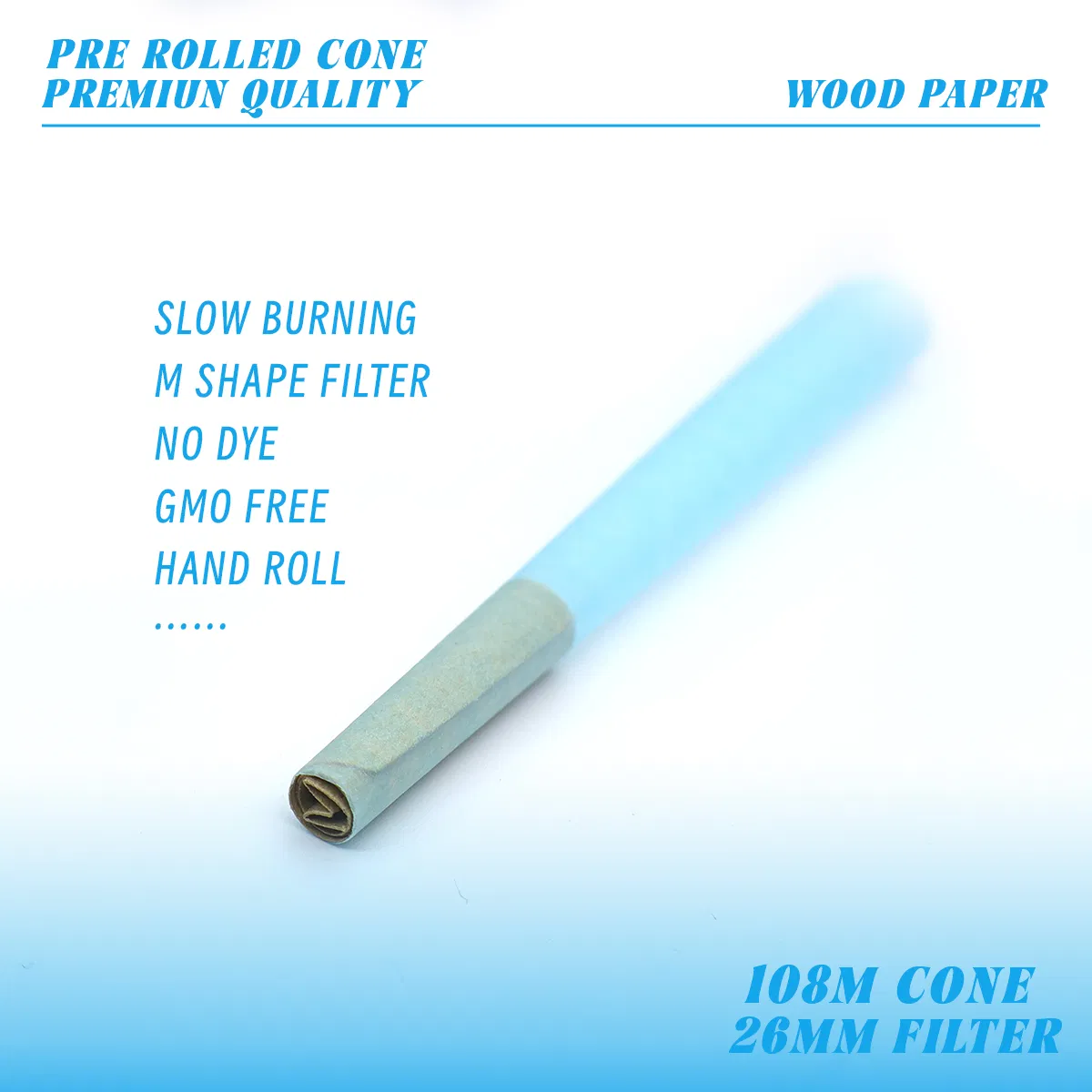 Personalized Blue Smoking Rolling Paper for All-Season Use