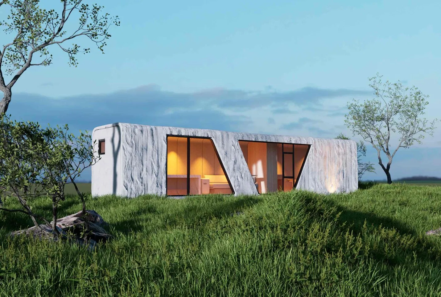 Mobile High Quality Multi-Functional Modern Prefab House Apple Cabin Container Home