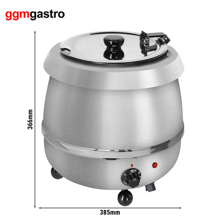 Commercial White Stainless Steel Big Soup Warmer Station Kettle for Restaurant Swh9e