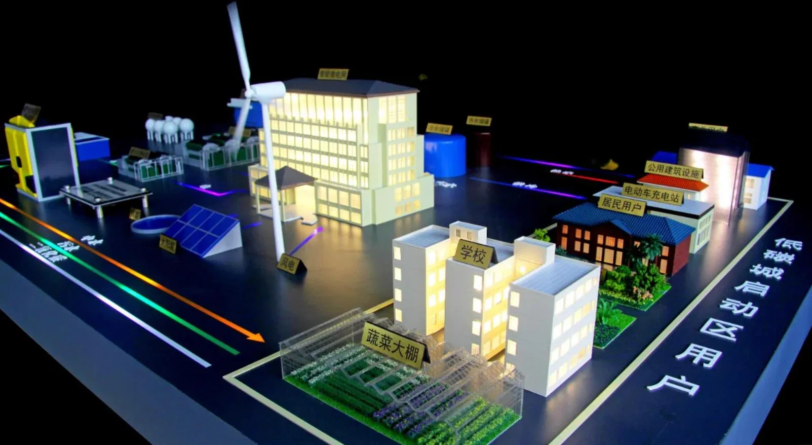 Handcrafted New Energy Model Sculpture for Office Exhibition Showcase