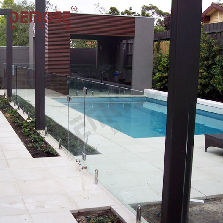 ISO9001 Certified Tempered Glass Fencing for Private Pool Safety and Style (DMS-B28165)
