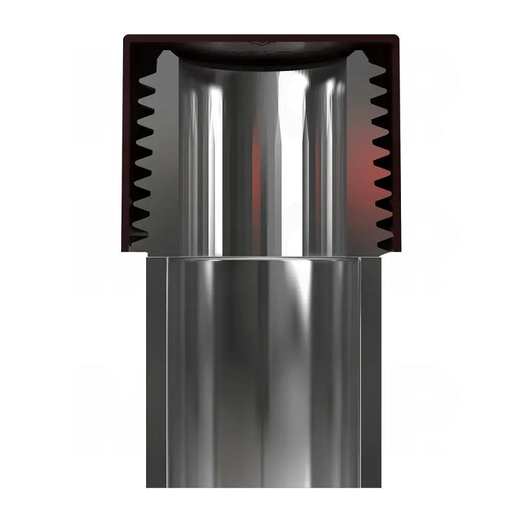 3-Inch Galvanized Steel Pipe Plastic Round End Cap for Tubing Protection