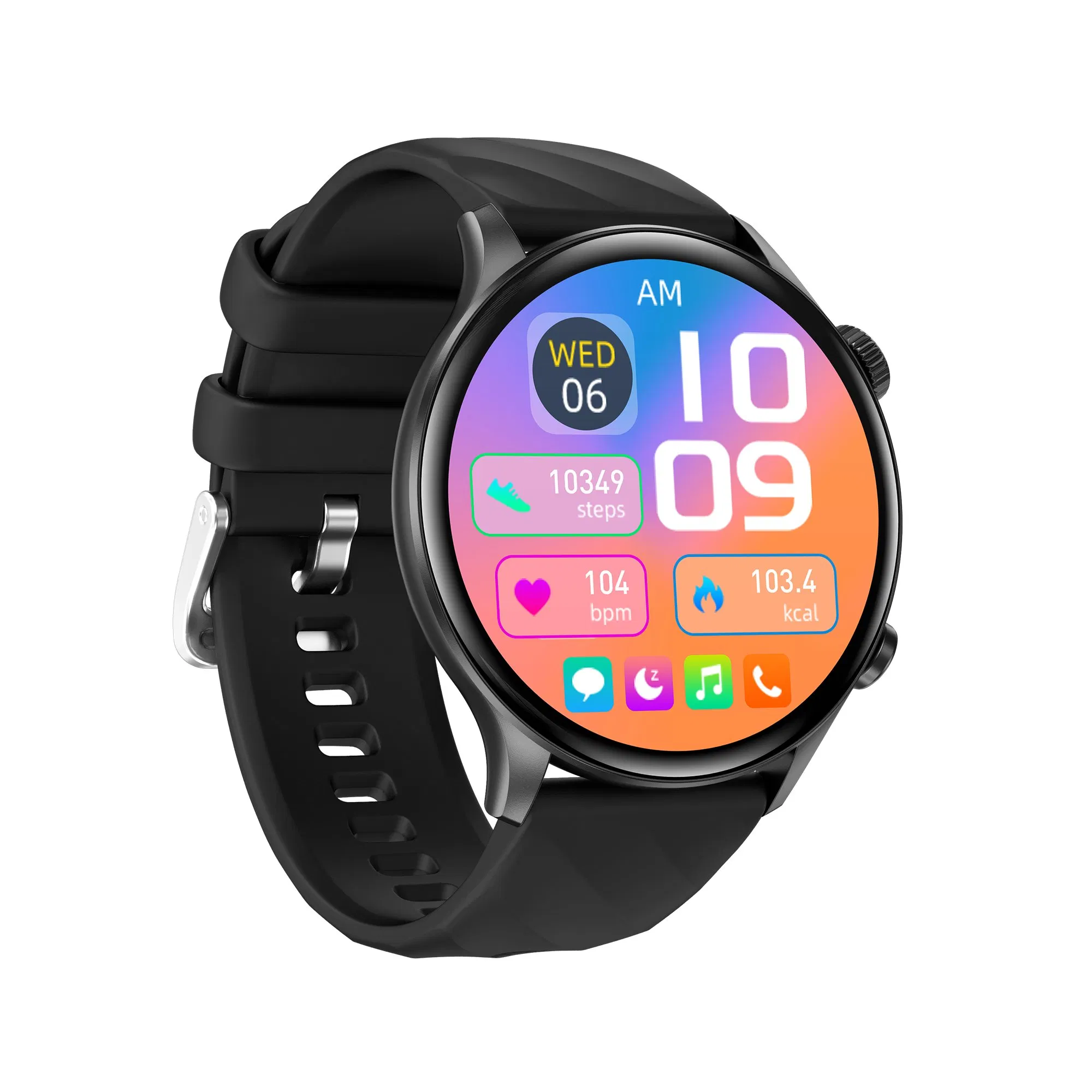 Round Screen Digital Watches IP67 Waterproof 100+Sport Mode Smart Bracelets Bt Call Heart Rate Monitoring Smart Watch