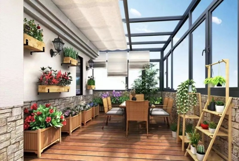 Customized Four Season Aluminium Green House Garden Conservatory Sunroom