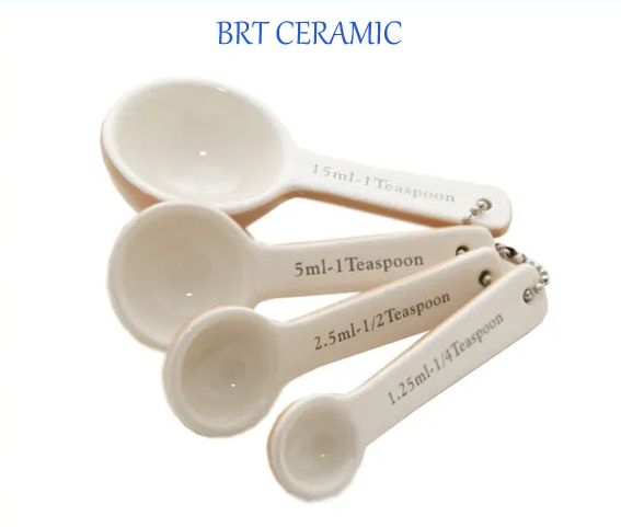 Cute Glazed Ceramic Measuring Tea Spoon
