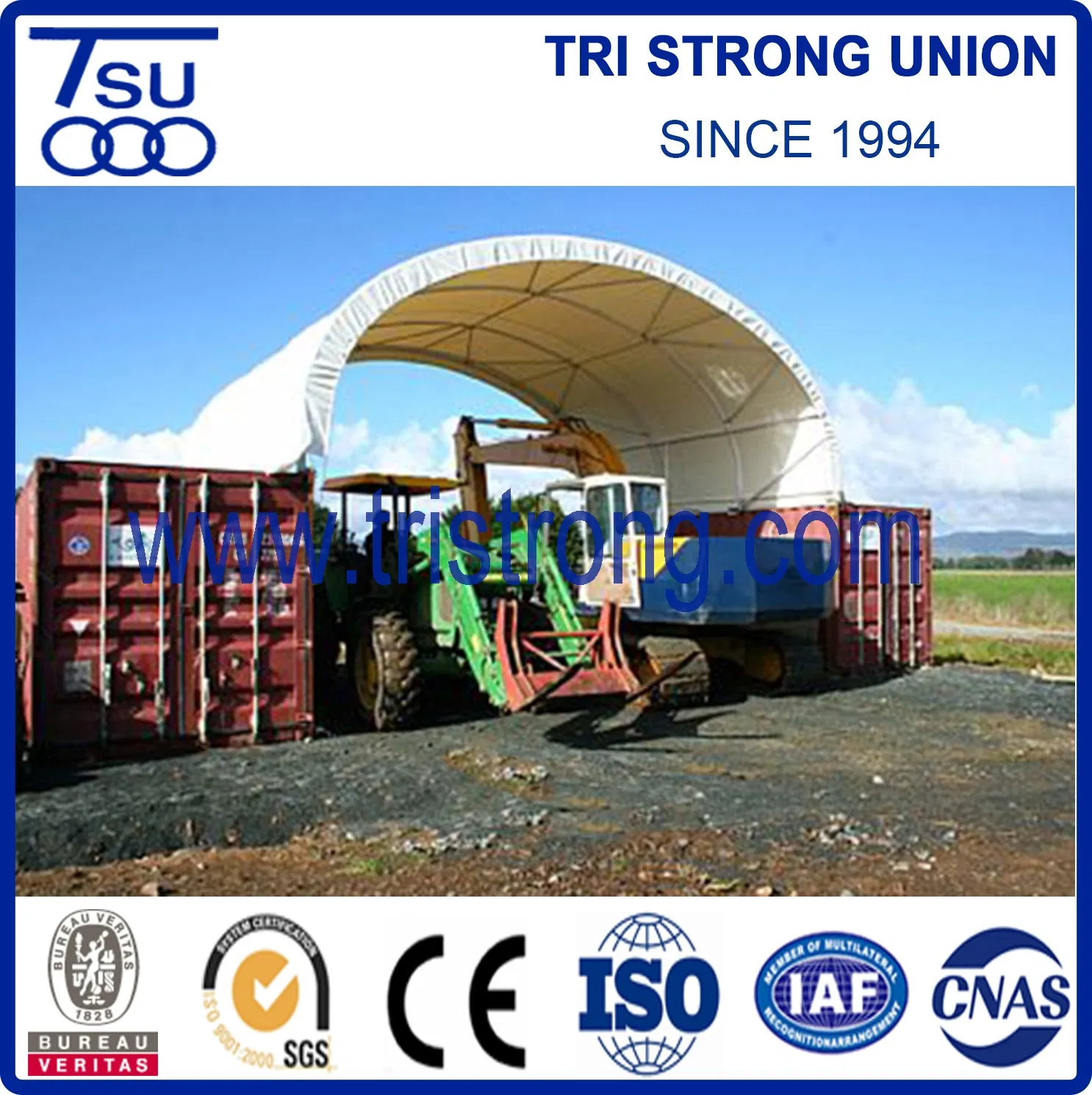 Container Shelter with PVC Cover/Multipurpose Container Canopy (TSU-2620C/TSU-2640C)