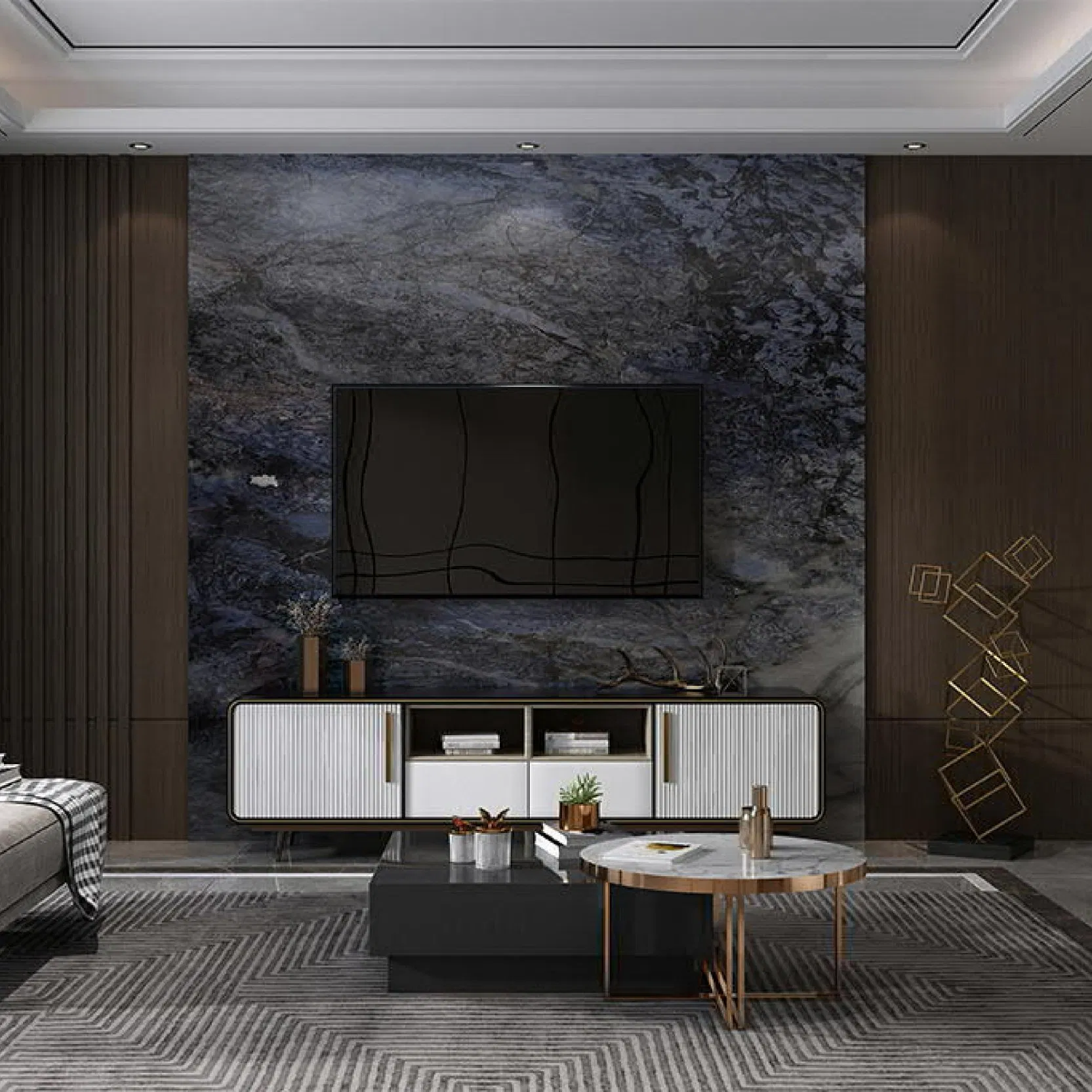 Modern Geometric Wall Sticker Art for Trendy Room Makeover