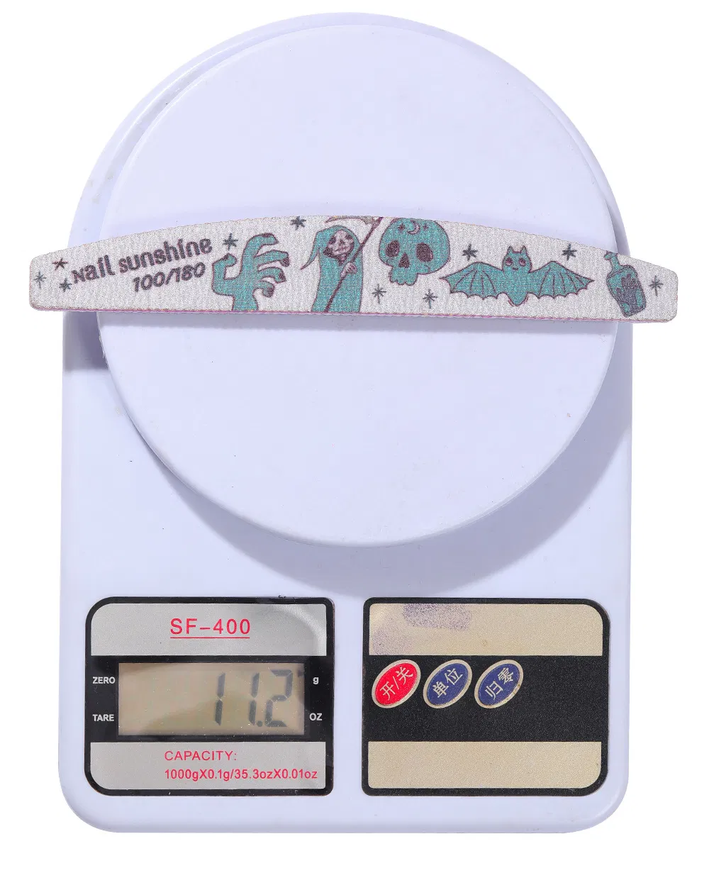 in Stock New Halloween Rectangular Sponge Nail Rub Strip